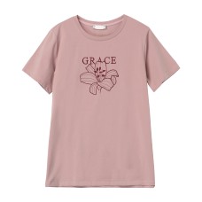 Embroidered round neck top Embroidered round neck top
