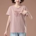 Embroidered round neck top