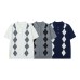 Diamond Jacquard Casual Commute Knit Polo Short Sleeve Men