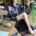 Chinese Style New Summer Silk Peony Embroidered Four-Piece Set for Women