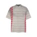 Spray painted vintage striped short sleeves Spray painted vintage striped short sleeves