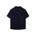 Solid Color Preppy Loose Casual Linen  Polo Short Sleeve Men