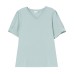 V-neck short sleeved top