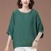 Round neck short sleeved top