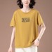 Round neck short sleeved top for women