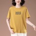 Round neck short sleeved top for women