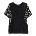 Round neck short sleeved top for women