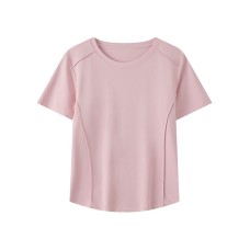 Round neck short sleeved top