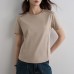 Round neck short sleeved top