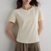 Round neck short sleeved top