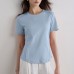 Round neck short sleeved top