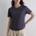 Round neck short sleeved top