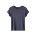Round neck slim fit solid color top Round neck slim fit solid color top