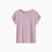 Round neck slim fit solid color top Round neck slim fit solid color top