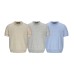 Vintage Linen and Lyocell Knit Short Sleeve Men's Casual Commuter Top Vintage Linen and Lyocell Knit Short Sleeve Men's Casual Commuter Top