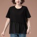 Round neck short sleeved top Round neck short sleeved top