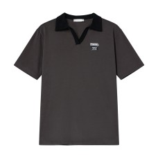 Collar short sleeved top Collar short sleeved top