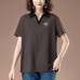 Collar short sleeved top