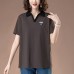 Collar short sleeved top