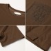 Round neck short sleeved T-shirt