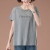 Round neck short sleeved T-shirt