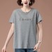 Round neck short sleeved T-shirt