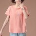 Embroidered sequin short sleeved T-shirt