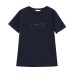 Embroidered short sleeved round neck top with sequins