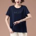 Embroidered short sleeved round neck top with sequins