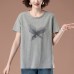 Short sleeved round neck top