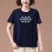 Round neck embroidered loose top