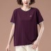Loose round neck short sleeved top Loose round neck short sleeved top