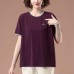 Loose round neck short sleeved top Loose round neck short sleeved top