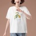 Round neck short sleeved top