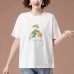 Round neck short sleeved top