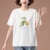 Round neck short sleeved top