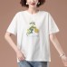 Round neck short sleeved top