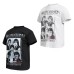 Old photo portrait printed short sleeved shirt