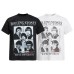 Old photo portrait printed short sleeved shirt