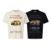 Car printed short sleeved T-shirt