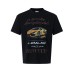 Car printed short sleeved T-shirt