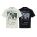 Rock character printed short sleeved T-shirt