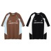 Splicing contrasting short sleeved T-shirt