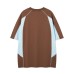 Splicing contrasting short sleeved T-shirt