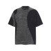 Striped patchwork short sleeved T-shirt