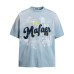 Hip hop star letter printed short sleeved T-shirt