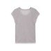 Summer short sleeved round neck ultra-fine knitted top