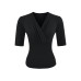 V-Neck Mid-Length Sleeve Top Fitted and Slimming, Casual Innerwear for Women