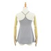U-neck White Women's Loose Slimming Top Summer Casual Sporty Tank Top Lightweight Inner Layer Camisole