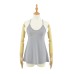 U-neck White Women's Loose Slimming Top Summer Casual Sporty Tank Top Lightweight Inner Layer Camisole